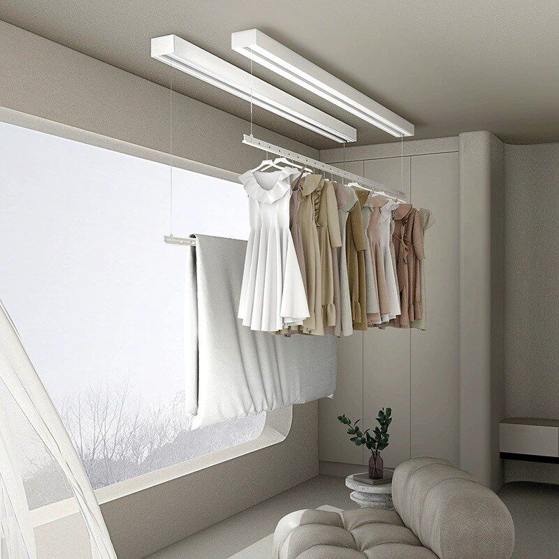 小爱电动晾衣架单杆明装智能遥控自动升降小户型阳台尺寸凉排条