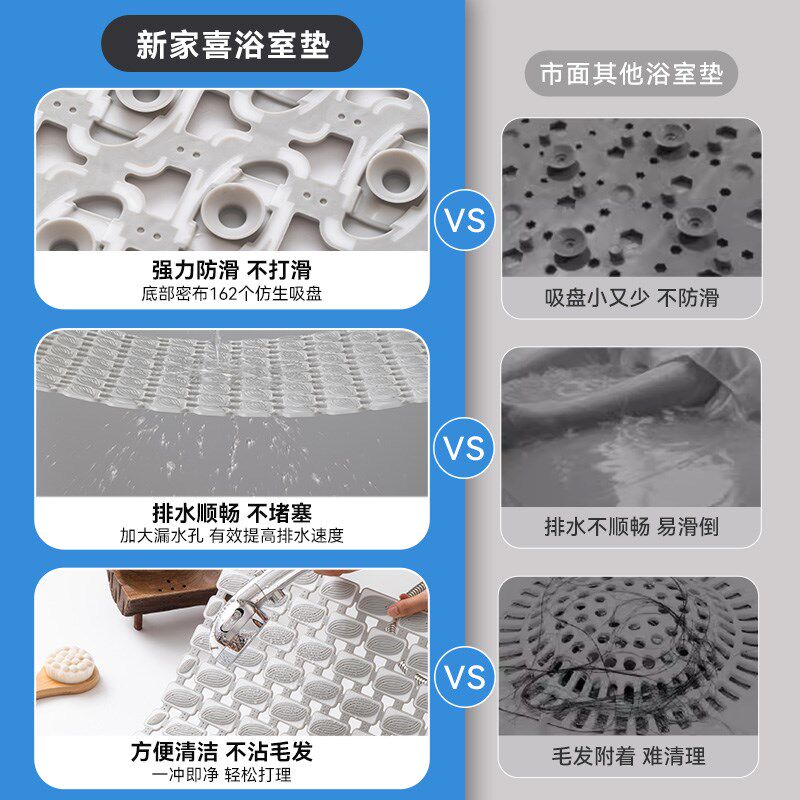 浴室防滑垫家用卫生间淋浴房厕所老人孕妇儿童防摔地垫洗澡专用垫