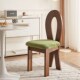 法式 复古餐椅家用侘寂风中古实木书桌靠背化妆凳北欧设计师人鱼椅