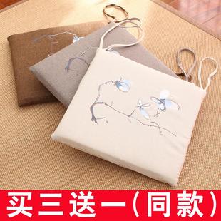 凳子垫子红木椅子坐垫椅垫餐桌座椅垫加厚家用榻榻米屁股垫冬 中式