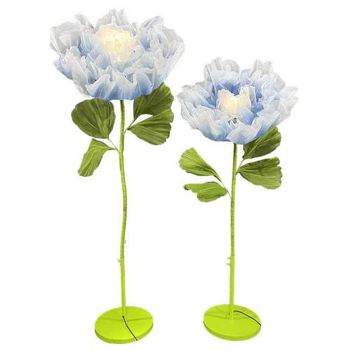 电动机械自动开合花仿真花婚礼婚庆道具路引店铺场景大号美陈布置