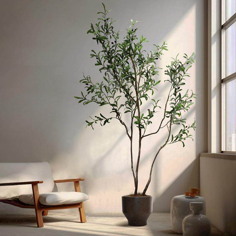 仿真绿植大型高端橄榄树盆景服装门店装饰高级仿生假植物落地盆栽