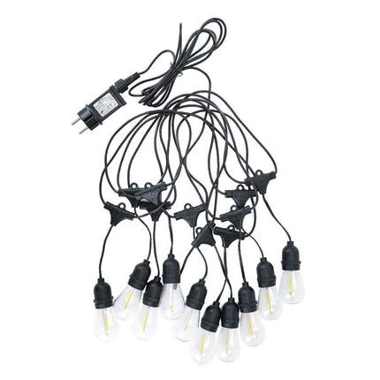 E27户外花园庭院民宿装饰灯LED创意铁艺灯罩荷叶灯罩网红灯串