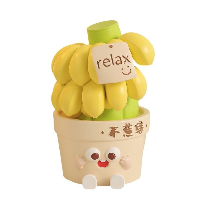 温mjl馨玄关摆件厅治愈系压解办公室虑装饰客摆饰放轻松莫焦桌面