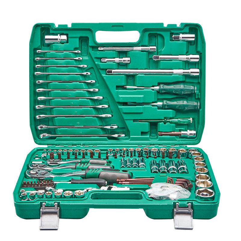 121件套汽修工具套装汽保套筒工具批头工具套装大中小飞组合套筒