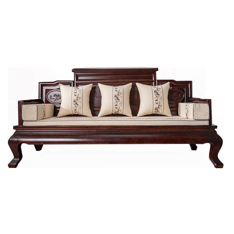 红木沙发坐垫新中式实木沙发垫罩套家具罗汉床椅子乳胶海绵垫防滑