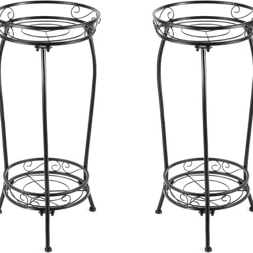 欧式地面客厅阳台可拆卸花盆架多层铁艺花架绿萝多肉落地式花盆架