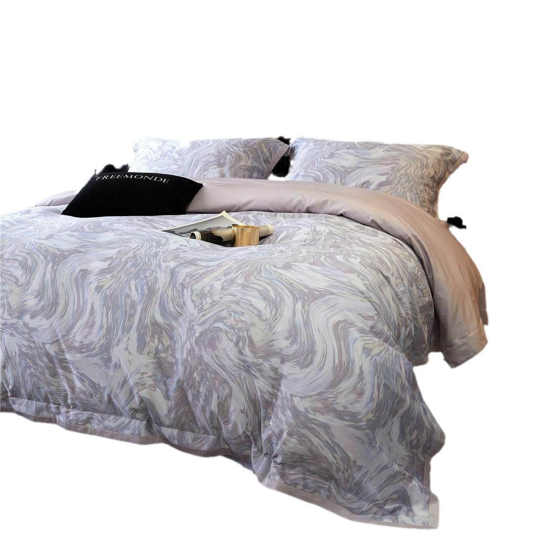 轻奢风100s长绒棉床单四件套高级感全棉纯棉被套床上用品可可西里,床上用品,床品套件/四件套/多件套,淘宝优惠券,粉丝福利购,淘宝优惠卷