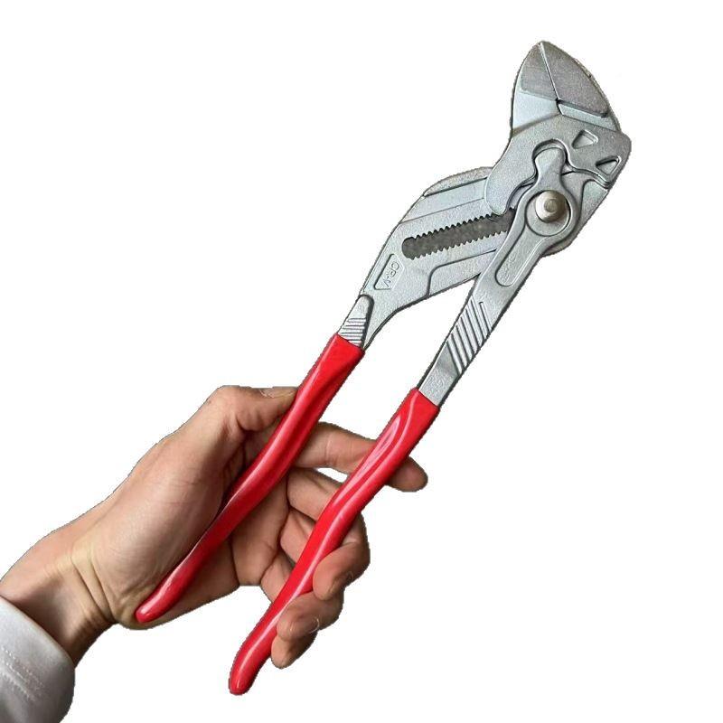 款快速水泵钳鹰嘴水管钳新多功能按压夹持大开子用口水暖家工具钳