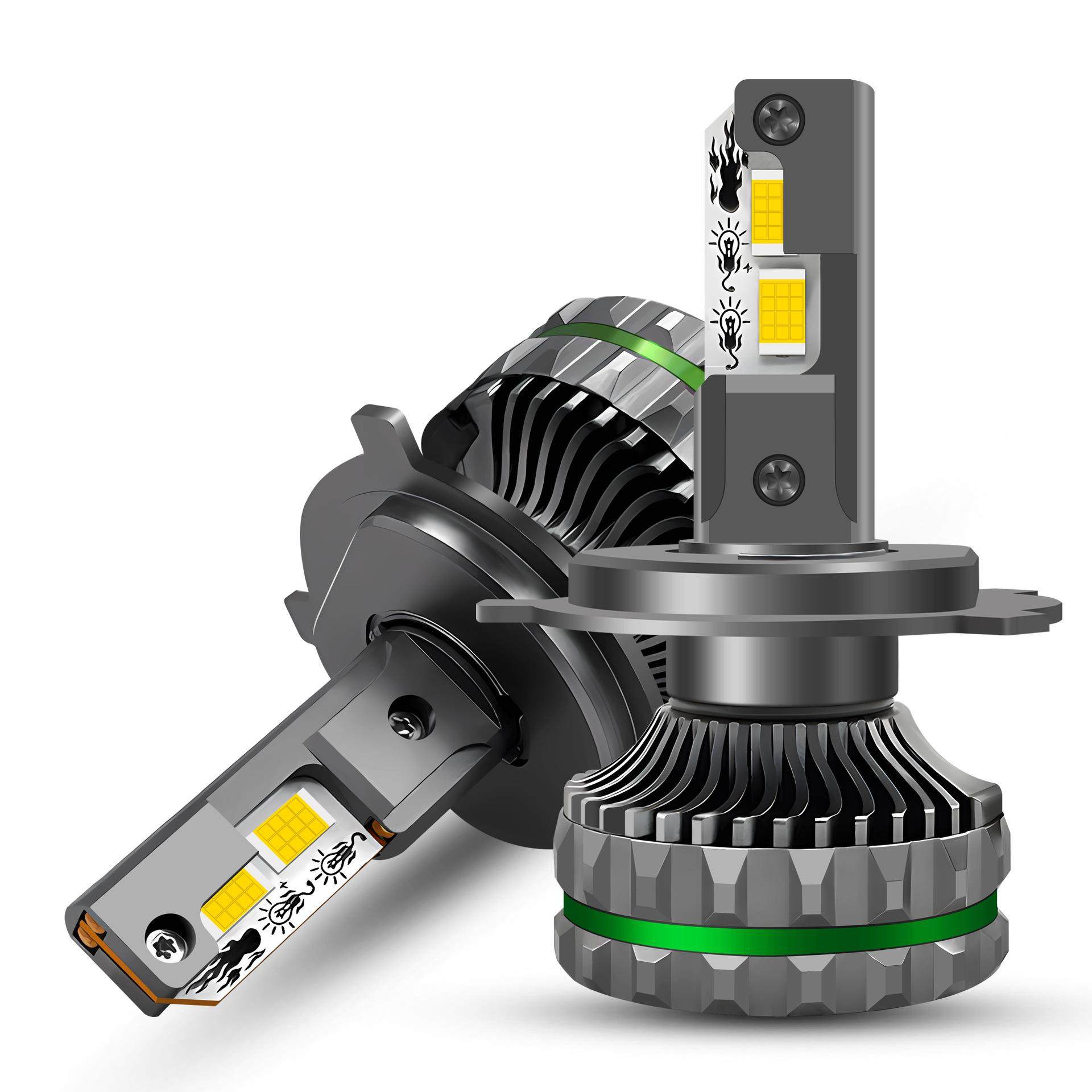 外贸热销四铜管150W大功率Headlights头灯H1H7H4H119005前照灯