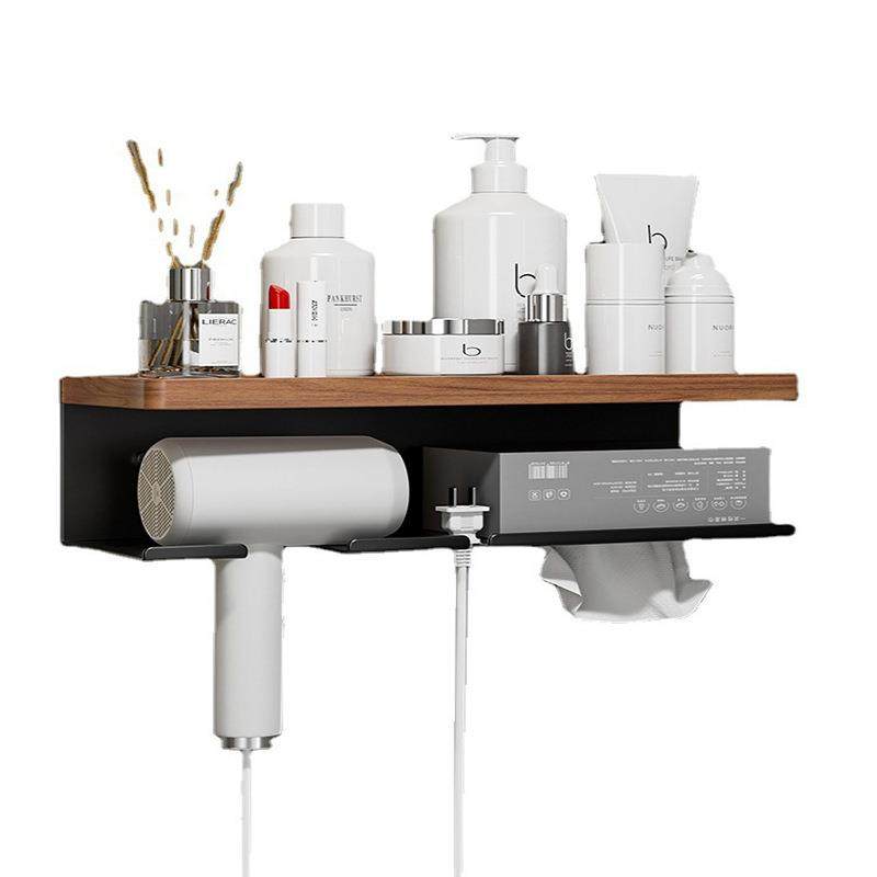 胡桃木吹风机置物架卫生间壁挂免打孔支架电吹风机挂架风筒收纳架,家庭/个人清洁工具,吹风机置物架,淘宝优惠券,粉丝福利购,淘宝优惠卷
