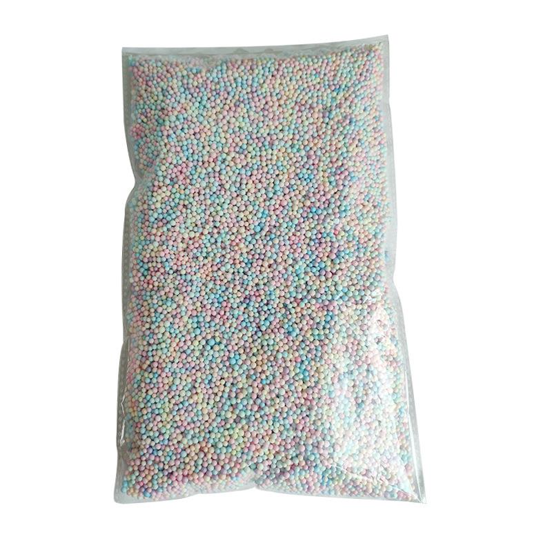 马卡龙泡沫球礼盒填充材料彩色泡沫球保丽龙史莱姆颗粒1kg