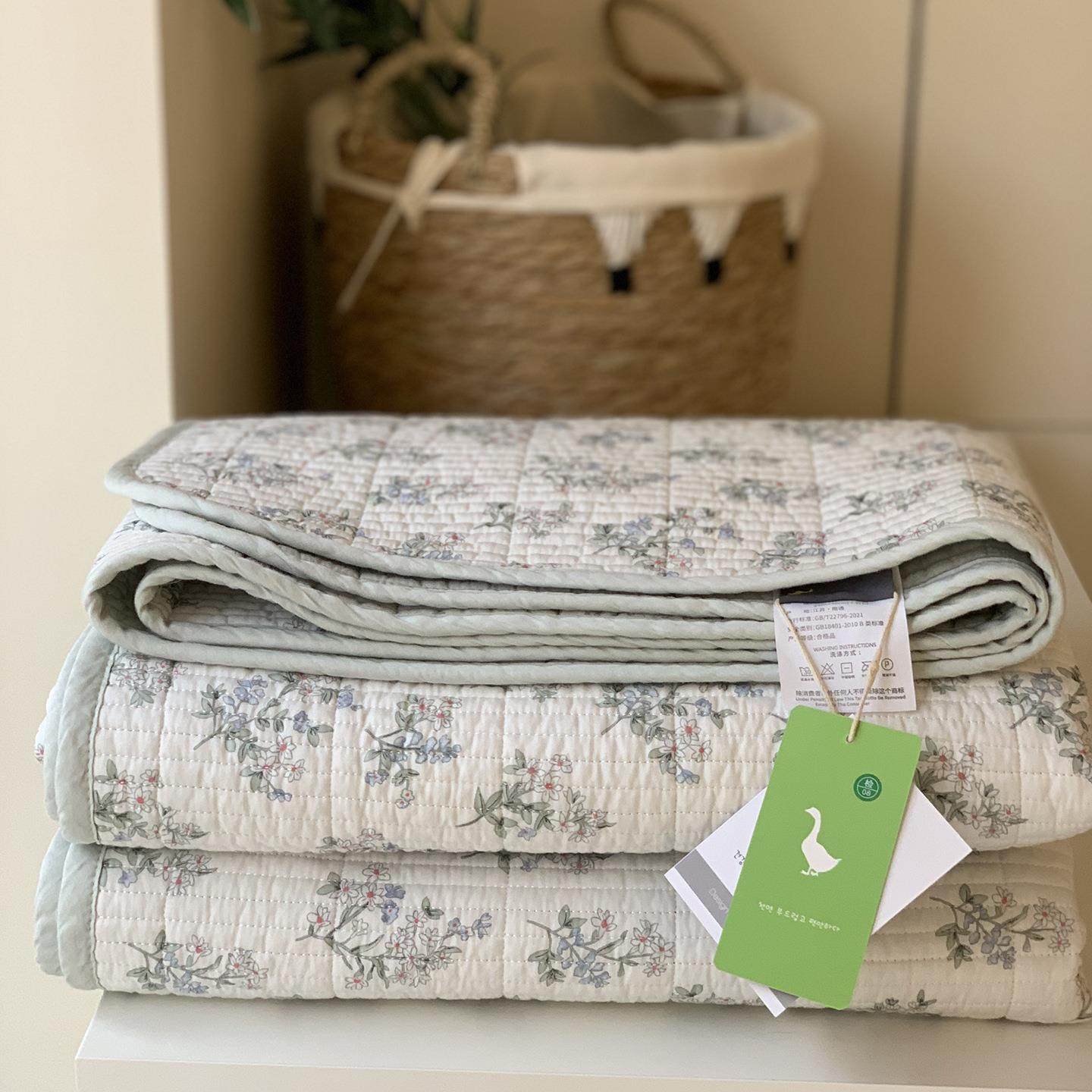 ins韩式莫代尔单品床盖夏季夹棉绗缝凉感床单空调冰丝软垫子,床上用品,床裙,淘宝优惠券,粉丝福利购,淘宝优惠卷