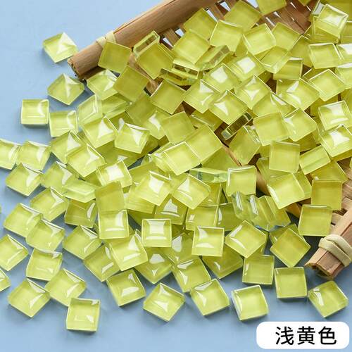 10公斤彩色水晶玻411工璃马赛克手iy儿童创d品艺术美术区意绘画材