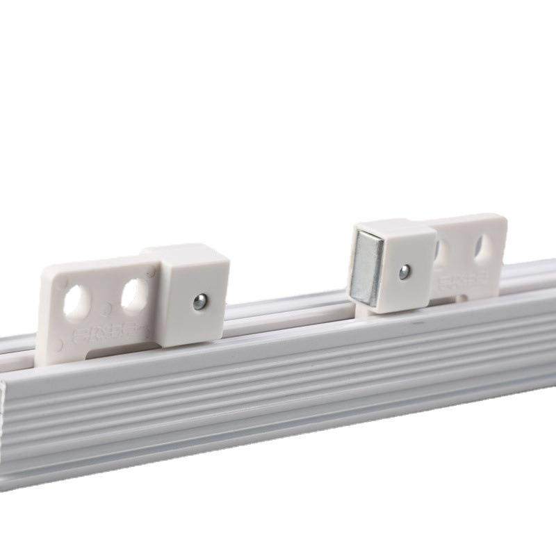 德裕ZL20静音窗帘轨道加厚铝合金白色顶装静音双轨侧装滑轨
