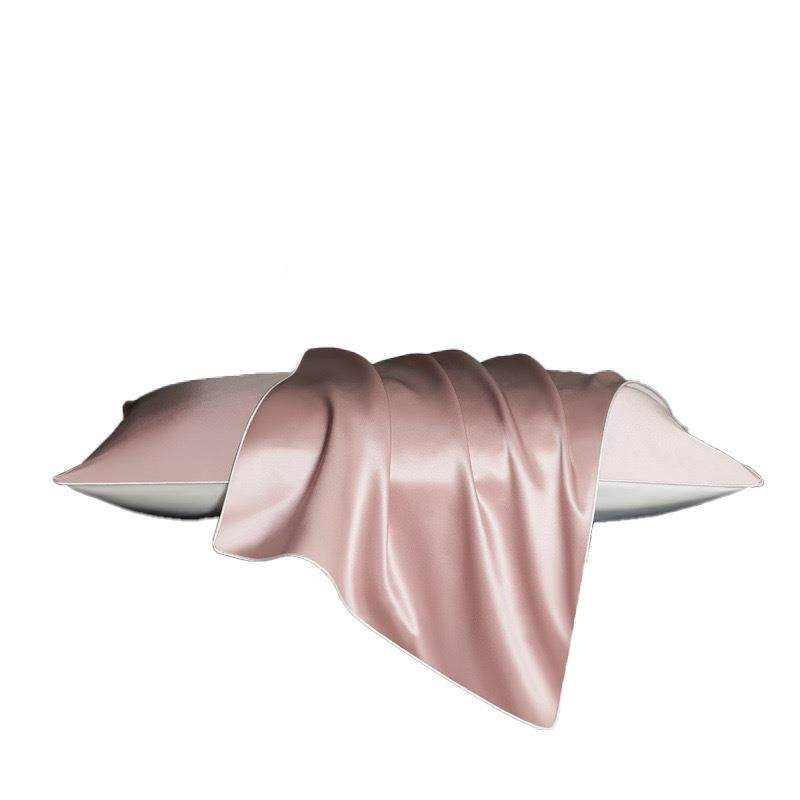 双HJ-22730拼真丝枕套2厂0姆米蚕丝拼天丝枕头套信封款桑真床上丝,床上用品,枕套,淘宝优惠券,粉丝福利购,淘宝优惠卷