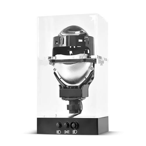 汽车大灯3寸双光透镜测试盒展示盒一键控制远近光激光