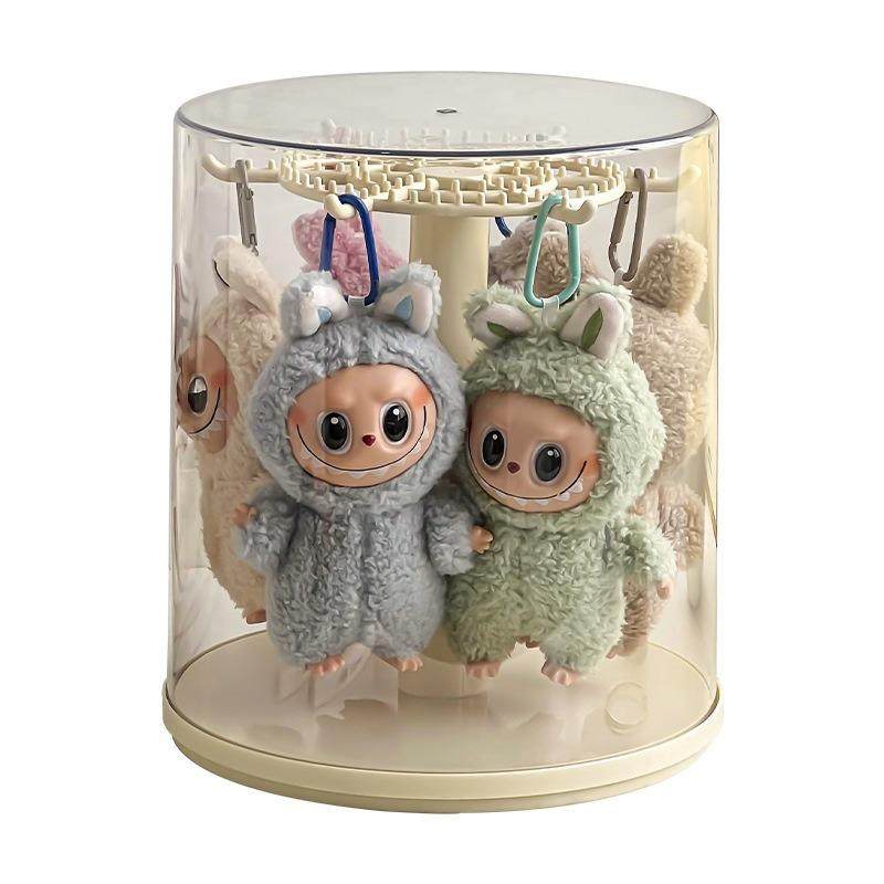 旋转手偶办盲盒纳展示架透收明laubu毛绒公仔玩拉布布挂b件展示盒,收纳整理,首饰盒,淘宝优惠券,粉丝福利购,淘宝优惠卷