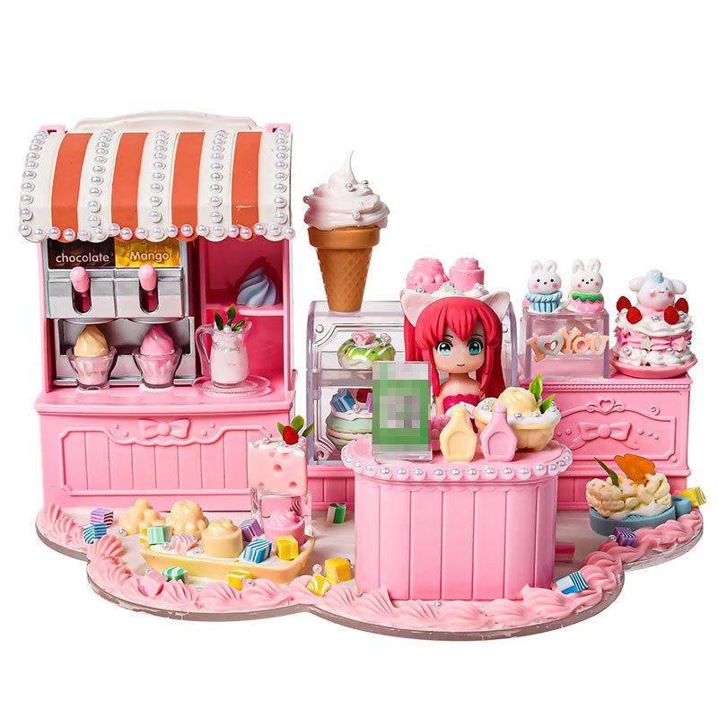 迷你女食玩场童搭建冰淇淋店391儿材料包仿景真过家家孩玩具,玩具/童车/益智/积木/模型,科学实验,淘宝优惠券,粉丝福利购,淘宝优惠卷