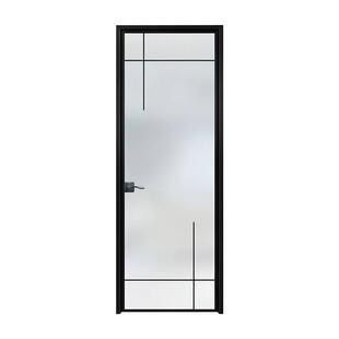 铝金平开极窄合边框极简厨房门推手拉浴室玻璃洗间门厕所卫生间门