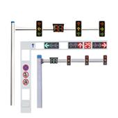 厂家通现货F型L型八角杆道路标志指示牌标单警立柱无品牌 示双悬