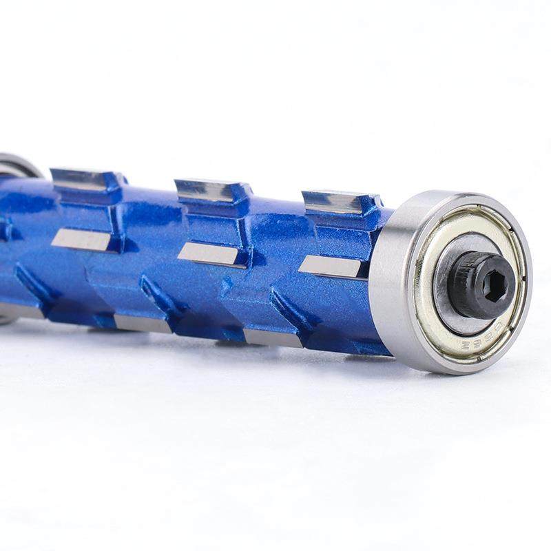 新款12mm柄部齐平修整端铣刀螺旋双轴承木工铣刀