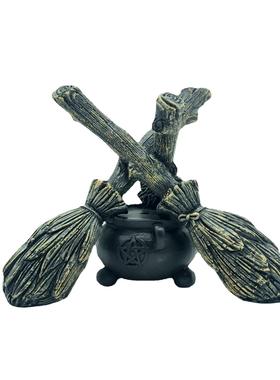 Besom面水晶球饰摆件展示架树脂扫帚塔桌装罗20221024支架水晶球