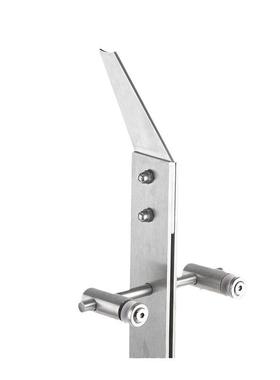 厂PJN家供应程34不锈钢玻璃立工柱阳台栏杆立柱L型0方管楼梯扶手