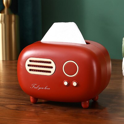 极速Radio Model Tissue Paper Dispenser Decoration Props Napk