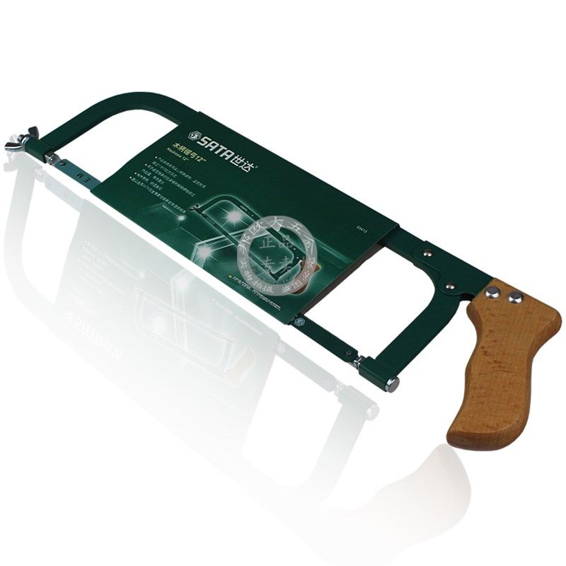 。木柄锯弓 钢锯架 手工锯架 锯条架木工锯 手工锯拉花锯子93413