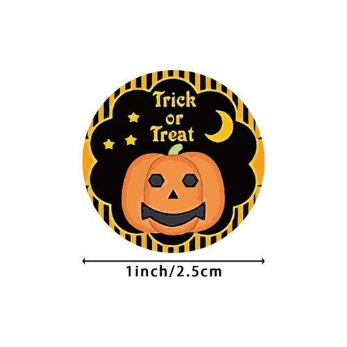 极速50-500pcs Halloween Sticker Sealing Label Stickers Adhes