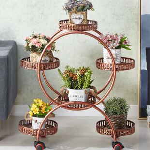 极速花架室内客厅多层省空间花盆架家用装 饰庭院带轮可移动绿萝花