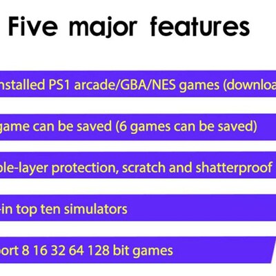 极速X1 4.3 Inch Video Game Console 8GB Memory Handheld Retro