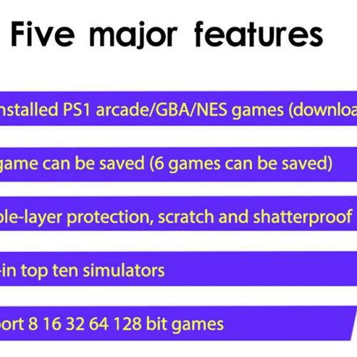 极速X1 4.3 Inch Video Game Console 8GB Memory Handheld Retro