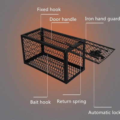 极速Reusable Mousetrap Iron Rat Cage Hamster Mouse Trap Pest