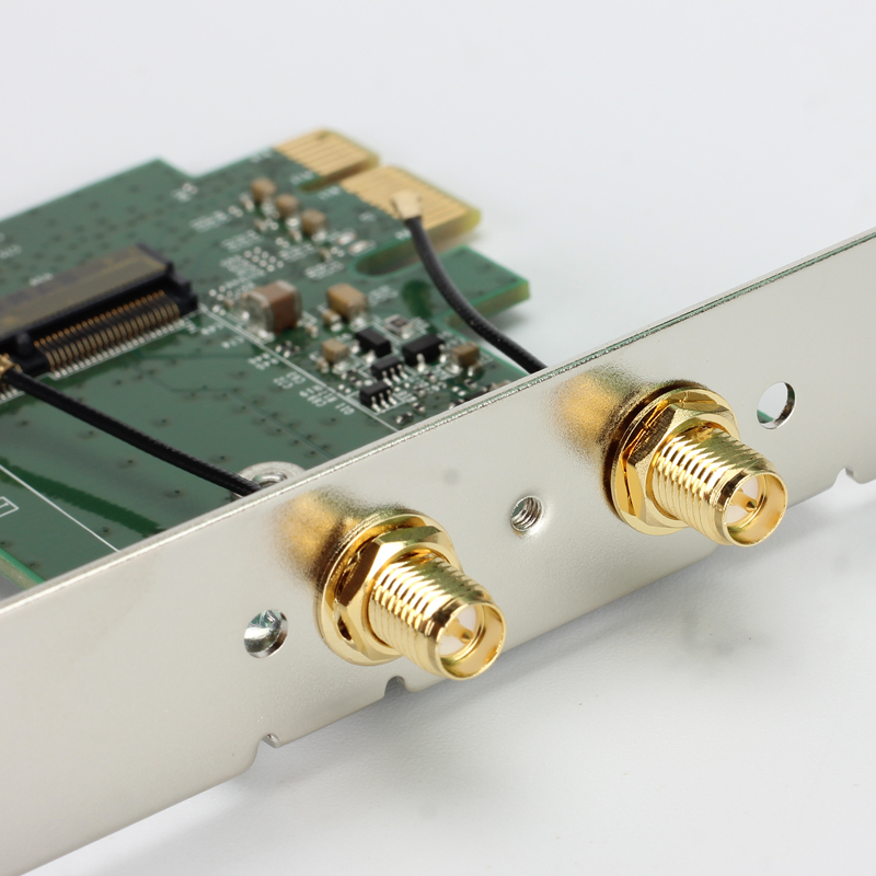 AX200 201 M.2转 pcie X1台式机无线网卡NGFF转接板 WIN7/8/10
