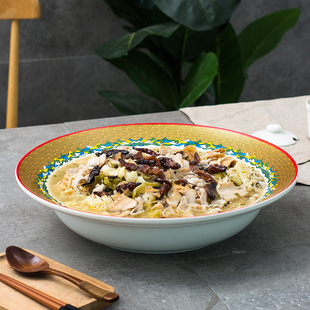 速发禄鼎盆水煮鱼酸菜鱼黄陶瓷碗金海浪麻辣小龙虾田鸡烤鱼记大号