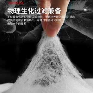 速发沃韦L棉过滤棉水族鱼缸高透水水族不堵J水B朗密度小鹏说水族