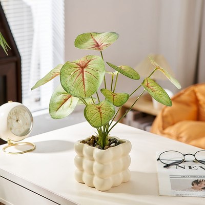 速发简约风假花绿植花卉小盆栽办公室内客厅桌面家居装饰摆件