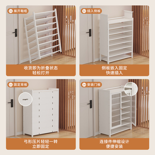 折叠鞋 速发宿舍门口鞋 免安装 柜子202新款 架实木多层家用室内 爆款