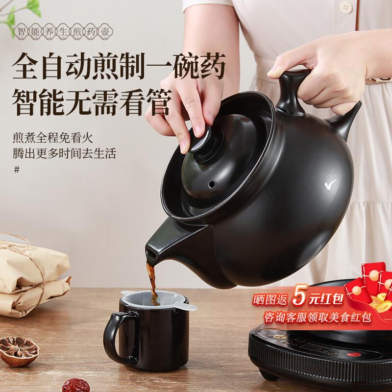 煎药壶全自动熬药砂锅电煎中医药煲陶瓷中药壶家用大容量分体药罐