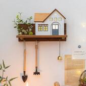 阿楹 饰挂钩进门玄关置物架入户钥匙房屋收纳壁挂灯画 创意墙上装