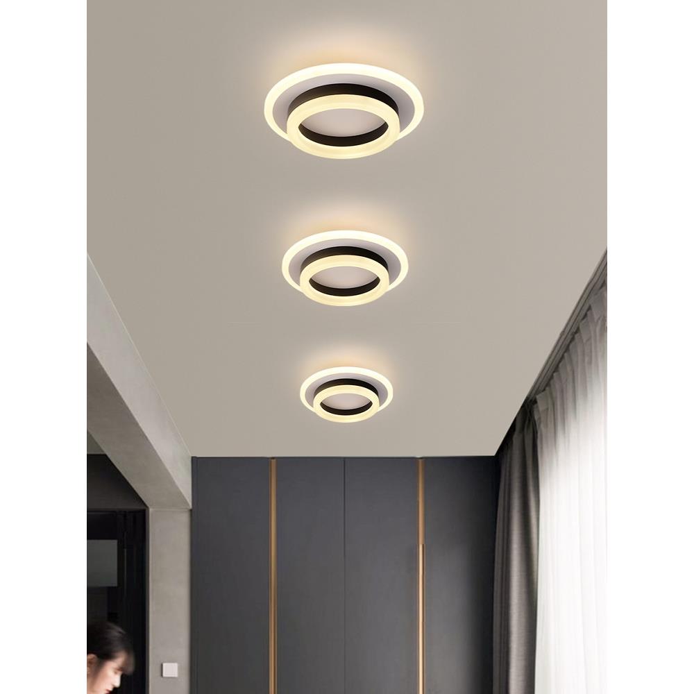 客厅Led通道走廊灯入口灯入口大厅衣帽间天花板灯阳台圆形表面安