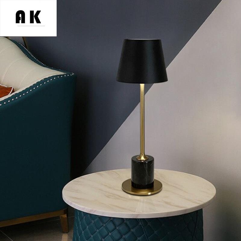 现代简约酒吧桌灯大理石清吧氛围灯led桌面充电台灯装饰可移动