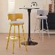 北欧简约高脚凳吧台椅创意网红酒吧椅奶茶店前台椅子餐椅靠背凳子