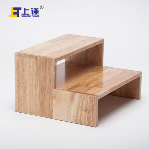 上谦两层橡胶木糕点西饼蛋糕面包房烘焙展柜中岛柜内陈列软装陈设