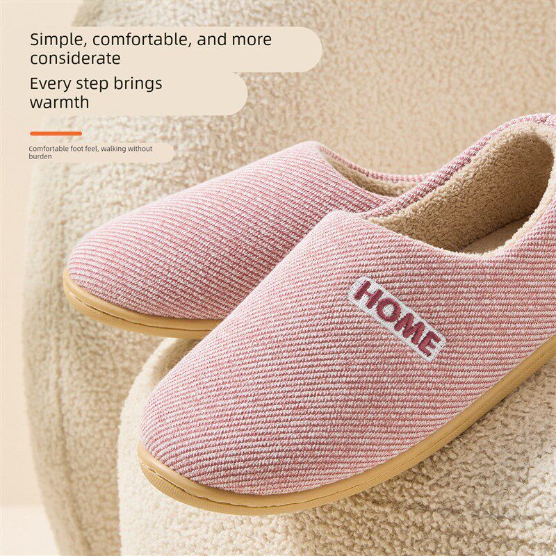 防滑棉拖鞋女士秋冬季室内家居2025新款静音保暖包跟棉鞋外穿男士