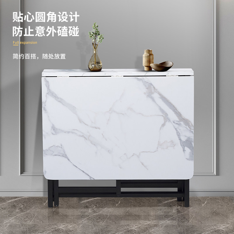 折叠餐桌家用小户型免安装多功能饭桌移动简易折叠桌厨房吃饭桌子