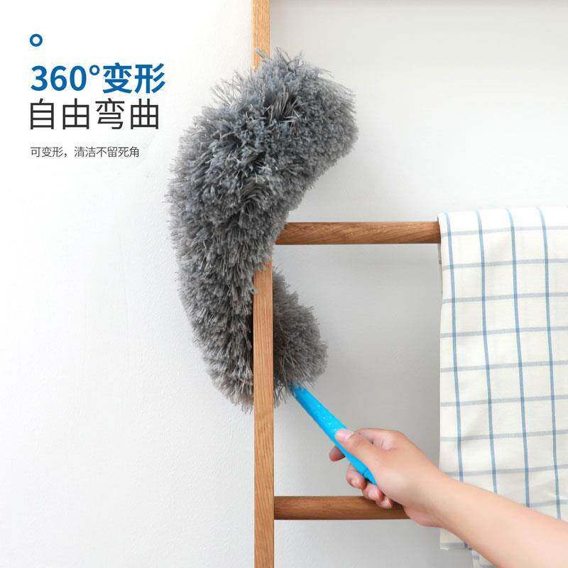 。鸡毛掸子除尘家用不掉毛可伸缩毯子灰尘清洁水洗扫灰打扫担