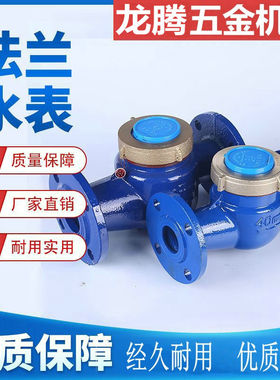 铸铁旋翼式螺翼式法兰水表 可拆式湿式干式冷水表DN50/65/80/100